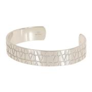 Iconographe Metalen Armband Valentino Garavani , Gray , Heren