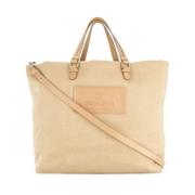 Pre-owned Canvas handbags Armani Pre-owned , Beige , Dames