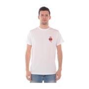 Roos Mond T-Shirt Sweatshirt Daniele Alessandrini , White , Heren