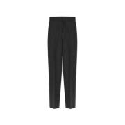 Gekreukelde broek Burberry , Gray , Dames