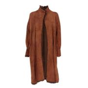 Pre-owned Suede outerwear Fendi Vintage , Brown , Dames