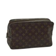 Pre-owned Canvas clutches Louis Vuitton Vintage , Brown , Unisex