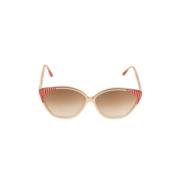 Pre-owned Acetate sunglasses Balenciaga Vintage , Beige , Dames