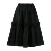 Pre-owned Cotton bottoms Yves Saint Laurent Vintage , Black , Dames