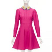 Pre-owned Wool dresses Valentino Vintage , Pink , Dames