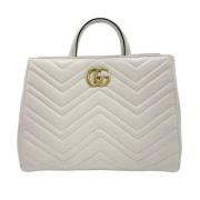 Pre-owned Leather gucci-bags Gucci Vintage , White , Dames