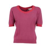 Pre-owned Cashmere tops Chanel Vintage , Purple , Dames