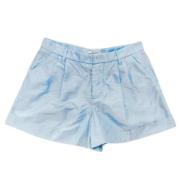 Pre-owned Silk bottoms Miu Miu Pre-owned , Blue , Dames