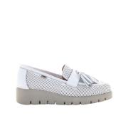 Klassieke Witte Mocassins Callaghan , White , Dames