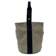 Pre-owned Canvas totes Hermès Vintage , Gray , Dames