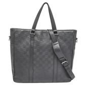 Pre-owned Leather totes Louis Vuitton Vintage , Black , Heren