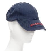 Pre-owned Cotton hats Balenciaga Vintage , Blue , Dames