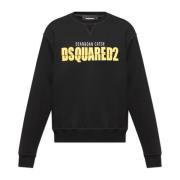 Sweatshirt met print Dsquared2 , Black , Heren