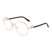 Ronde Metalen Frame Bril Dolce & Gabbana , Yellow , Unisex