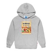 Haribo Hoodie Grijs Marl Kappa , Gray , Heren