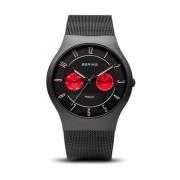 Titanium Herenhorloge met Datumvenster Bering , Black , Unisex