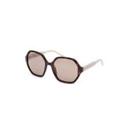 Gepolariseerde zonnebril Havana bruine lens Skechers , Brown , Dames