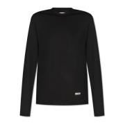 Lange mouwen T-shirt Jil Sander , Black , Dames