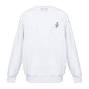 Sweatshirt met logo JW Anderson , Gray , Heren