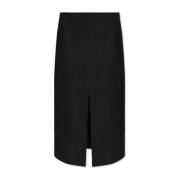 Linnen rok met voor split Theory , Black , Dames