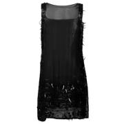Pre-owned Silk dresses Jean Paul Gaultier Pre-owned , Black , Dames