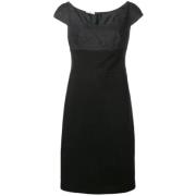 Pre-owned Silk dresses Prada Vintage , Black , Dames