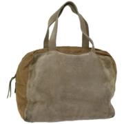 Pre-owned Suede prada-bags Prada Vintage , Beige , Dames