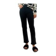 Zwarte Straight Leg Jeans Kaos , Black , Dames