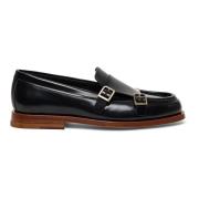 Leren Loafer voor Vrouwen Santoni , Black , Dames