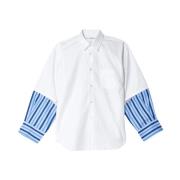 Gestreepte knoopsluiting overhemd Comme des Garçons , White , Heren