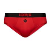 Slips met logo Dsquared2 , Red , Heren