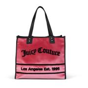 Elegante Shopping Tas in Candy Pink/Black Juicy Couture , Multicolor ,...