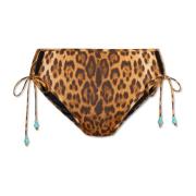 Hoog getailleerde bikinibroek La Perla , Brown , Dames