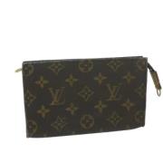 Pre-owned Canvas pouches Louis Vuitton Vintage , Brown , Dames