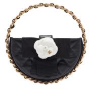 Pre-owned Leather clutches Chanel Vintage , Black , Dames