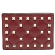 Pre-owned Leather wallets Valentino Vintage , Red , Dames