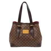 Pre-owned Leather totes Louis Vuitton Vintage , Brown , Dames