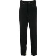 Pre-owned Cotton bottoms Versace Pre-owned , Black , Dames