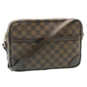 Pre-owned Canvas shoulder-bags Louis Vuitton Vintage , Brown , Dames