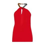 Top met ketting Stella McCartney , Red , Dames