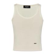 Wollen mouwloze top Dsquared2 , Beige , Dames