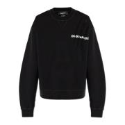 Sweatshirt met vintage-effect Dsquared2 , Black , Dames