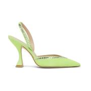 Kristal Accent Slingback Pump Stuart Weitzman , Yellow , Dames