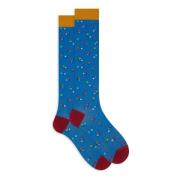 Italiaanse lange sokken met golfborduurwerk Gallo , Multicolor , Dames
