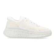 Witte Mesh Sneakers voor Vrouwen Chloé , White , Dames