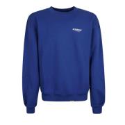 Kobaltblauwe Sweatshirt Logo Print Crew Neck Represent , Blue , Heren
