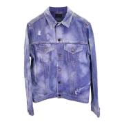 Pre-owned Cotton outerwear Yves Saint Laurent Vintage , Blue , Heren