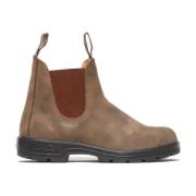 Bruine Leren Enkellaarzen Blundstone , Brown , Heren