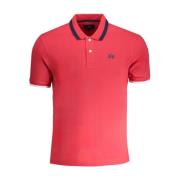 Rode Katoenen Poloshirt met Borduursel La Martina , Red , Heren