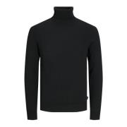 Rollneck Sweater Eemil Knit Jack & Jones , Black , Heren
